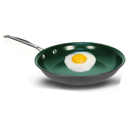 Orgeenic OrGreenic Kitchenware Fry Pan, Ceramic Green Non-Stick, Shop